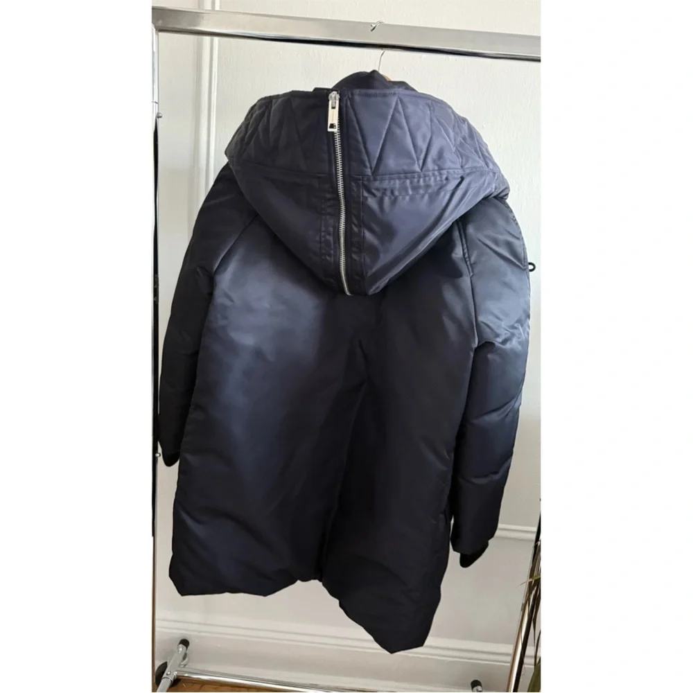 BURBERRY Hooded Parka Coat w Shearling - Picture 5 of 6